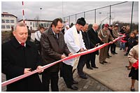 Uroczyste otwarcie kompleksu boisk sportowych ORLIK 2012 przy Zespole Szkół w Cycowie
