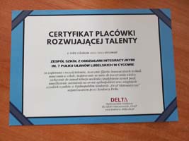 Laureaci konkursu ogólnopolskiego „Orzeł Matematyczny”