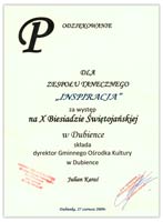 X Biesiada Świętojańska w Dubience 2009 r.