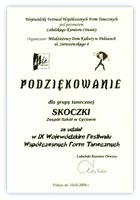 IV Konkursowy Przegląd Amatorskich Zespołów Tanecznych Arabeska