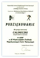 IV Konkursowy Przegląd Amatorskich Zespołów Tanecznych Arabeska