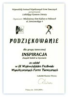 IV Konkursowy Przegląd Amatorskich Zespołów Tanecznych Arabeska