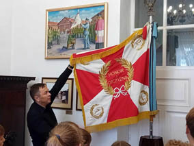Lekcja historii  w Muzeum 7 Pułku Ułanów Lubelskich w Mińsku Mazowieckim dla uczestników projektu ph. „18 opowieści o Cycowie”