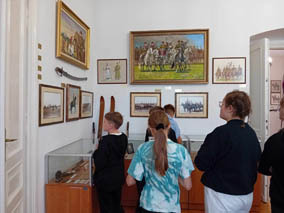 Lekcja historii  w Muzeum 7 Pułku Ułanów Lubelskich w Mińsku Mazowieckim dla uczestników projektu ph. „18 opowieści o Cycowie”