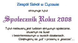 Społecznik Roku 2008