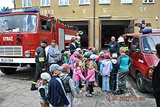 Wizyta przedszkolaków na Komendzie Ochotniczej Straży Pożarnej w Cycowie