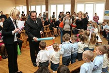 Pasowanie na przedszkolaka dzieci z Punktów Przedszkolnych w Gminie Cyców