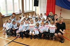 Pasowanie na przedszkolaka dzieci z Punktów Przedszkolnych w Gminie Cyców