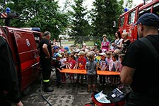 3-4 latki z wizytą w Ochotniczej Straży Pożarnej w Cycowie