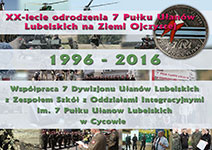 Współpraca szkoły z 7 Dywizjonem Ułanów Lubelskich 1996 – 2016