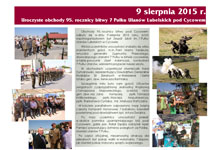 Współpraca szkoły z 7 Dywizjonem Ułanów Lubelskich 1996 – 2016