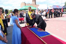 Gmina Cyców ma swój herb i sztandar