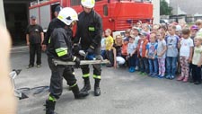 Wizyta przedszkolaków w Ochotniczej Straży Pożarnej