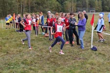 Powiatowe Igrzyska Młodzieży Szkolnej i Powiatowa Gimnazjada w Sztafetowych Biegach Przełajowych pod Patronatem Starosty na Stadionie LKS „Błękit” w Cycowie