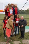 Powiatowe Igrzyska Młodzieży Szkolnej i Powiatowa Gimnazjada w Sztafetowych Biegach Przełajowych pod Patronatem Starosty na Stadionie LKS „Błękit” w Cycowie