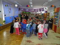 Zabawa andrzejkowa w przedszkolu