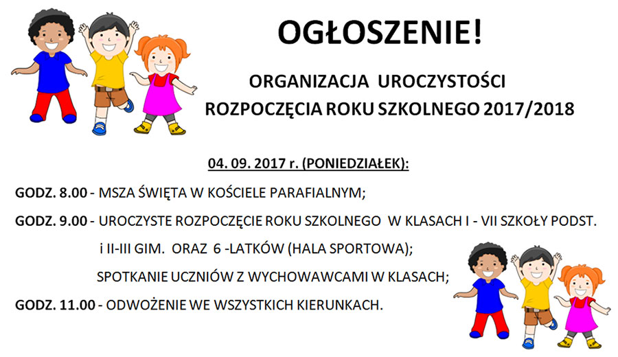 Rozpoczęcie roku szkolnego