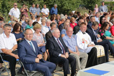 Uroczyste wmurowanie kamienia węgielnego pod budowę szkoły w Świerszczowie