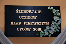 Ślubowanie uczniów klas pierwszych - Cyców 2018