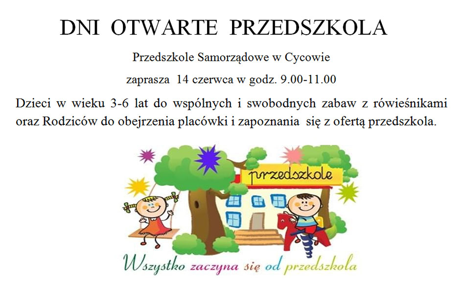 Dni Otwarte Przedszkole