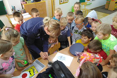 Wizyta Pani Policjantki w przedszkolu