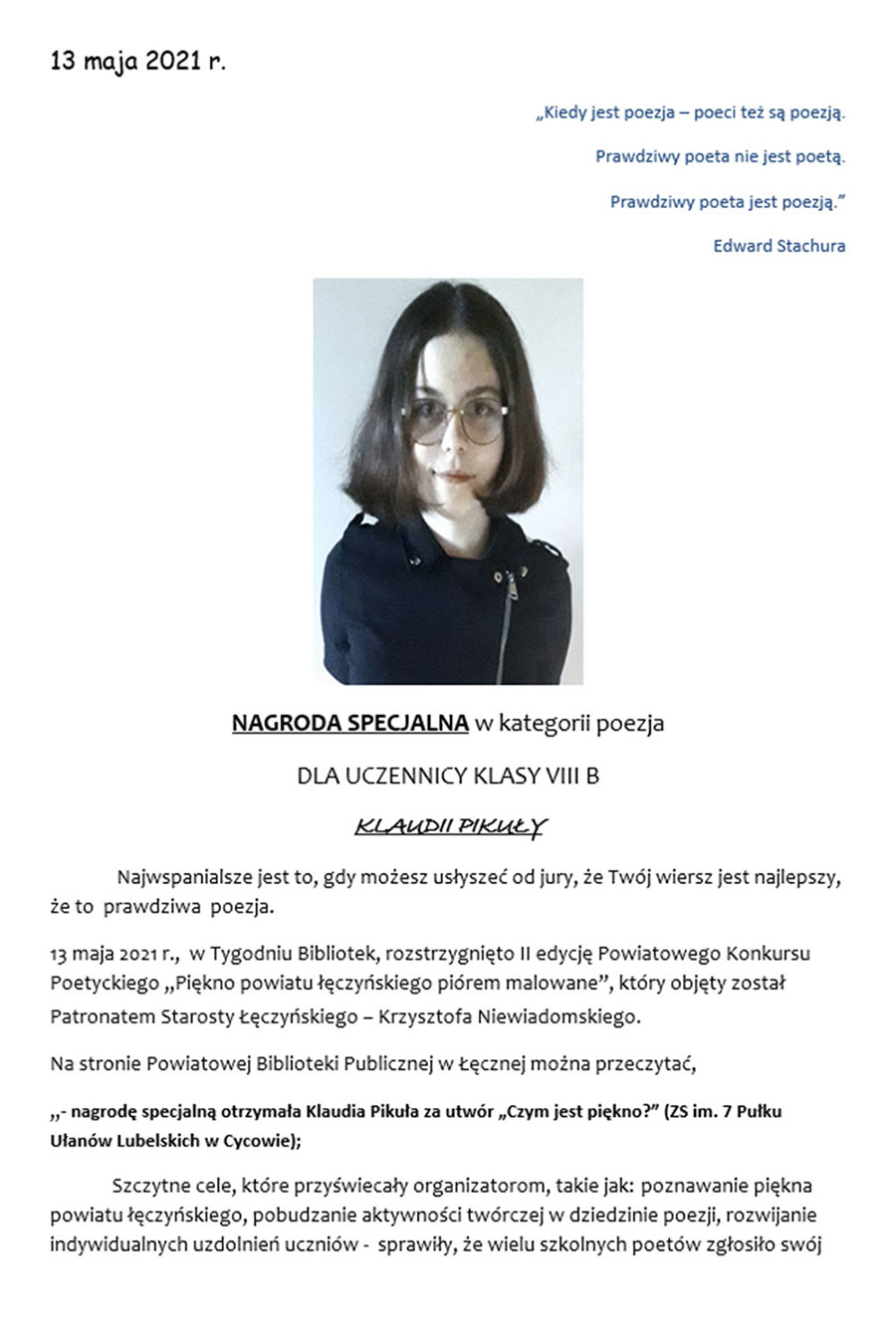 Nagroda specjalna