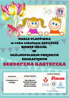 Ogólnopolski projekt pt. „Serdeczna karteczka” w Przedszkolu
