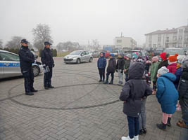 Spotkanie uczniów klas I-III z przedstawicielami Komendy Powiatowej Policji w Łęcznej