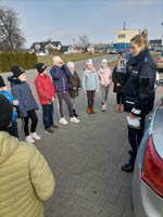 Spotkanie uczniów klas I-III z przedstawicielami Komendy Powiatowej Policji w Łęcznej