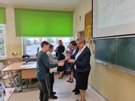 II miejsce Igora Staszczaka z klasy VB w Powiatowym Konkursie Matematycznym „Szukamy Tęgiej Głowy”