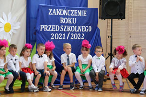 Zakończenie roku przedszkolnego 2021/2022 w grupach 5 latków