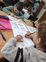 Wycieczka przedszkolaków z Punktów Przedszkolnych w Kopinie i Bekieszy do Gminnej Biblioteki w Cycowie
