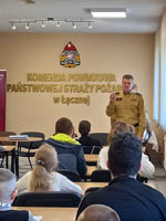 Na podium w etapie powiatowym Ogólnopolskiego Turnieju Wiedzy Pożarniczej „Młodzież Zapobiega Pożarom”