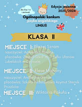 Sukces ucznia w Ogólnopolskim Konkursie Języka Angielskiego „Linguś”