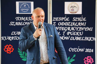 „Lekcja Obywatelska Lubelskiego Kuratora Oświaty” z uczniami Zespołu Szkół w Cycowie