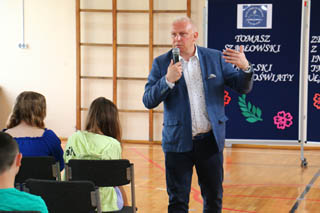 „Lekcja Obywatelska Lubelskiego Kuratora Oświaty” z uczniami Zespołu Szkół w Cycowie