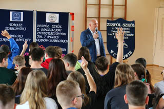 „Lekcja Obywatelska Lubelskiego Kuratora Oświaty” z uczniami Zespołu Szkół w Cycowie