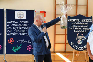 „Lekcja Obywatelska Lubelskiego Kuratora Oświaty” z uczniami Zespołu Szkół w Cycowie