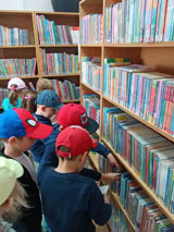 Wizyta w Gminnej Bibliotece Publicznej