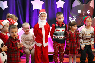 Mikołaj w Przedszkolu w grupach „Myszki”, „Pszczółki”