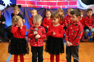 Mikołaj w Przedszkolu w grupach „Sówki”, „Żabki”