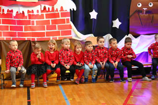 Mikołaj w Przedszkolu w grupach „Sówki”, „Żabki”