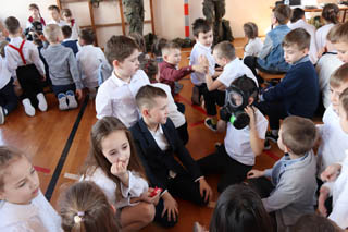 Zajęcia z Żołnierzami 7 bkpow w ramach obchodów DNIA PATRONA
