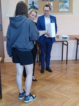 Tytuł Wicemistrza Ortografii Powiatu Łęczyńskiego 2025 r. dla Hanny Skórskiej uczennicy klasy 8B