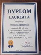Podsumowanie konkursów: „Orzeł Matematyczny” oraz „Kangur Matematyczny”