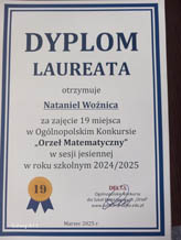 Podsumowanie konkursów: „Orzeł Matematyczny” oraz „Kangur Matematyczny”