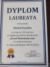 Podsumowanie konkursów: „Orzeł Matematyczny” oraz „Kangur Matematyczny”