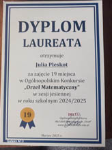 Podsumowanie konkursów: „Orzeł Matematyczny” oraz „Kangur Matematyczny”