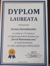 Podsumowanie konkursów: „Orzeł Matematyczny” oraz „Kangur Matematyczny”