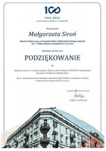 JAKUB MATUSZAK laureatem dwóch konkursów przedmiotowych organizowanych przez Lubelskiego Kuratora Oświaty